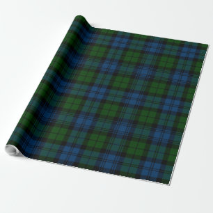 Papel De Presente Tartan Clan Campbell Xadrez Militar Verificação Ve