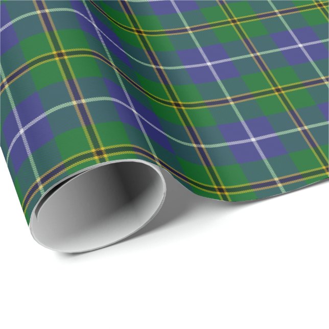 Papel De Presente Tartan da caça do clã de Turnbull (Ponta do rolo)