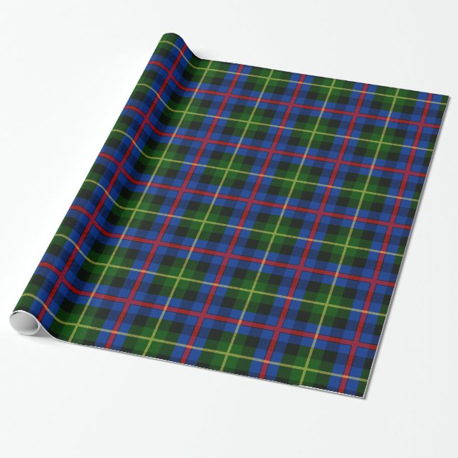 Papel De Presente Tartan de Farquharson do clã (Desenrolado)