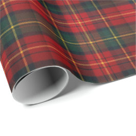 Papel De Presente Tartan de Férias Vibrante
