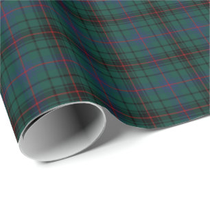 Papel De Presente Tartan do clã de Davidson