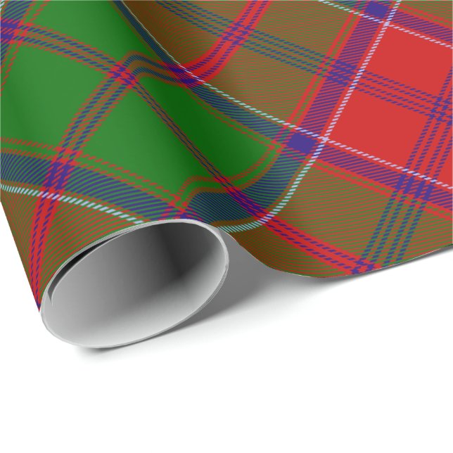 Papel De Presente Tartan do Clã Grant (Ponta do rolo)