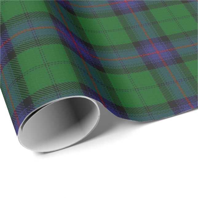 Papel De Presente Tartan do Scottish de Armstrong do clã (Ponta do rolo)