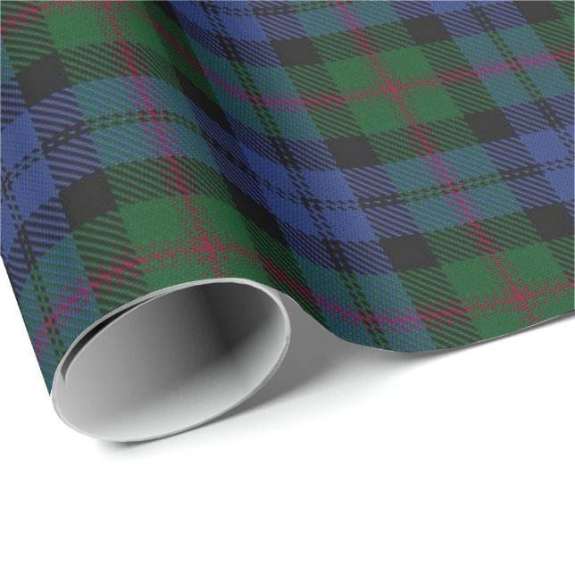 Papel De Presente Tartan do Scottish de Baird do clã (Ponta do rolo)
