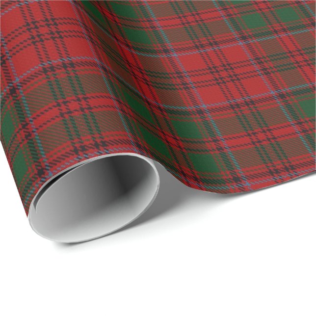 Papel De Presente Tartan do Scottish de Grant do clã (Ponta do rolo)
