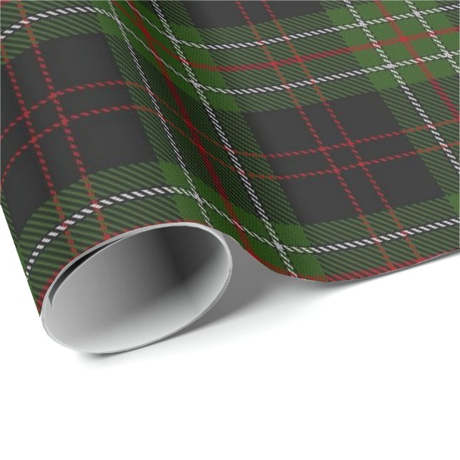 Papel De Presente Tartan do Scottish de MacDiarmid do clã (Ponta do rolo)
