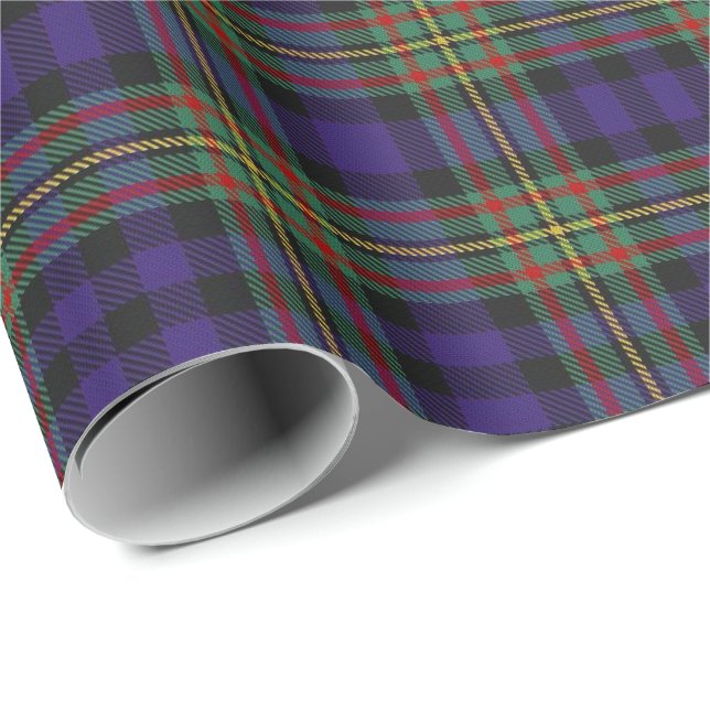 Papel De Presente Tartan do Scottish de MacLellan do clã (Ponta do rolo)