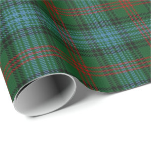 Papel De Presente Tartan do Scottish de Ross do clã