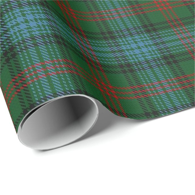 Papel De Presente Tartan do Scottish de Ross do clã (Ponta do rolo)
