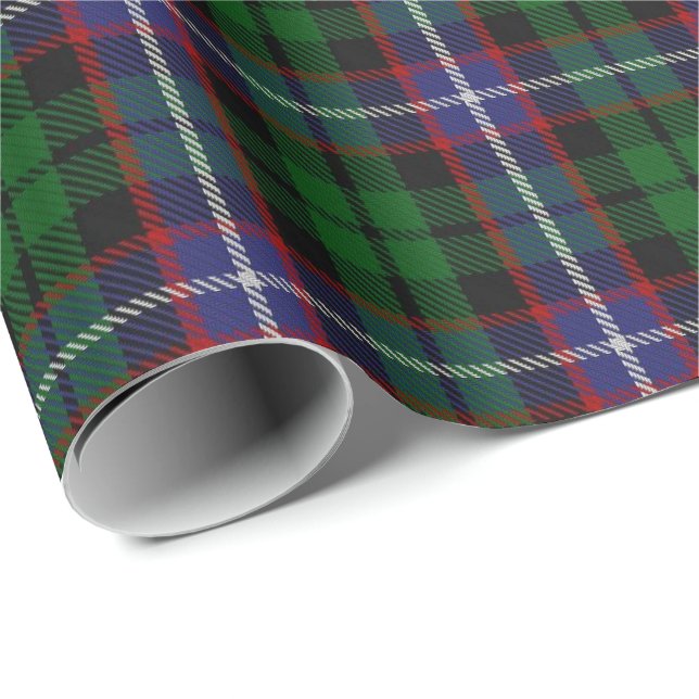 Papel De Presente Tartan do Scottish de Russell do clã (Ponta do rolo)