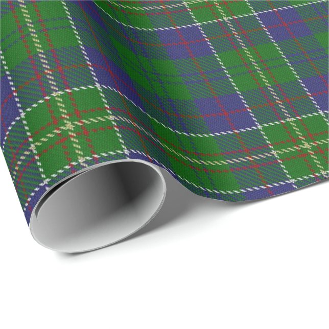 Papel De Presente Tartan do Scottish do caçador do clã (Ponta do rolo)
