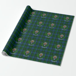 Papel De Presente Tartan e Brasão do Clã Escocês Campbell