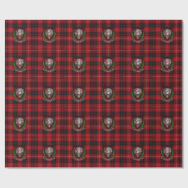 Papel De Presente Tartan e Brasão do Clã Escocês Cunningham