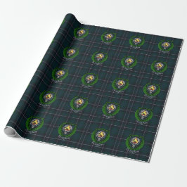 Papel De Presente Tartan e Brasão do Clã Escocês Douglas