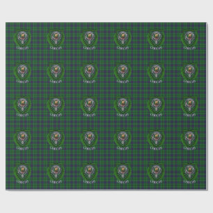 Papel De Presente Tartan e Brasão do Clã Escocês Duncan