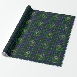 Papel De Presente Tartan e Brasão do Clã Escocês Forbes