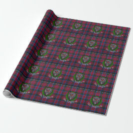 Papel De Presente Tartan e Brasão do Clã Escocês MacNaughton
