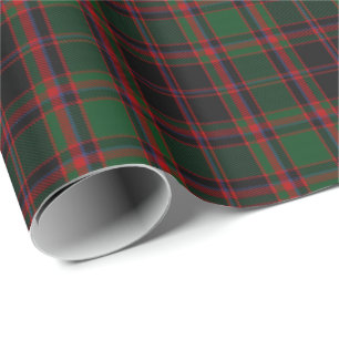 Papel De Presente Tartan escocês da caça dos Cummings do Cumming d