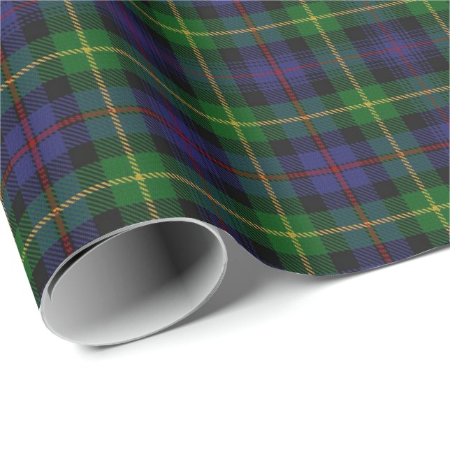 Papel De Presente Tartan escocês de Farquharson do clã (Ponta do rolo)