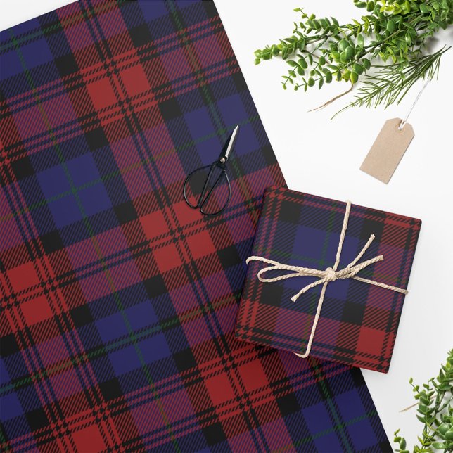 Papel De Presente Tartan Feriado de Natal xadrez (Criador carregado)