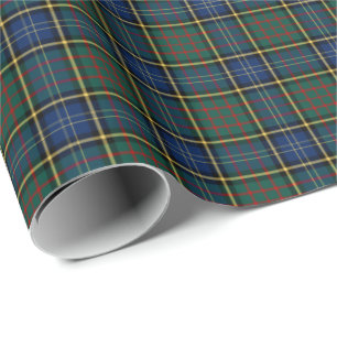 Papel De Presente Tartan moderno da caça do clã de MacMillan