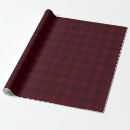 Papel De Presente Tartan Vermelho de Cranberry