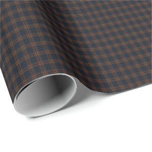 Papel De Presente Tartan Xadrez Heritage Burgundy Luxo Dinheiro An
