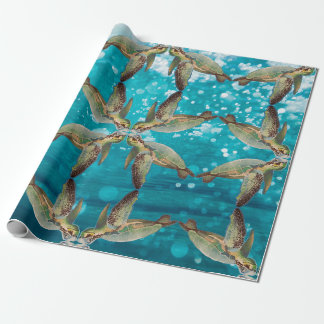 Papel De Presente Tartaruga do mar Starred