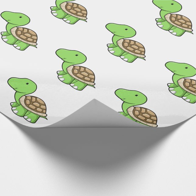 Papel De Presente Tartaruga Fofa (Ponta)