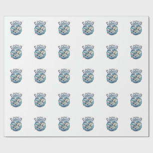 Papel De Presente Tartaruga Marinha Fofa Eu Tenho 6 Anos Camisa Vint