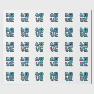Papel De Presente Tartaruga Marinha Terra Tropical