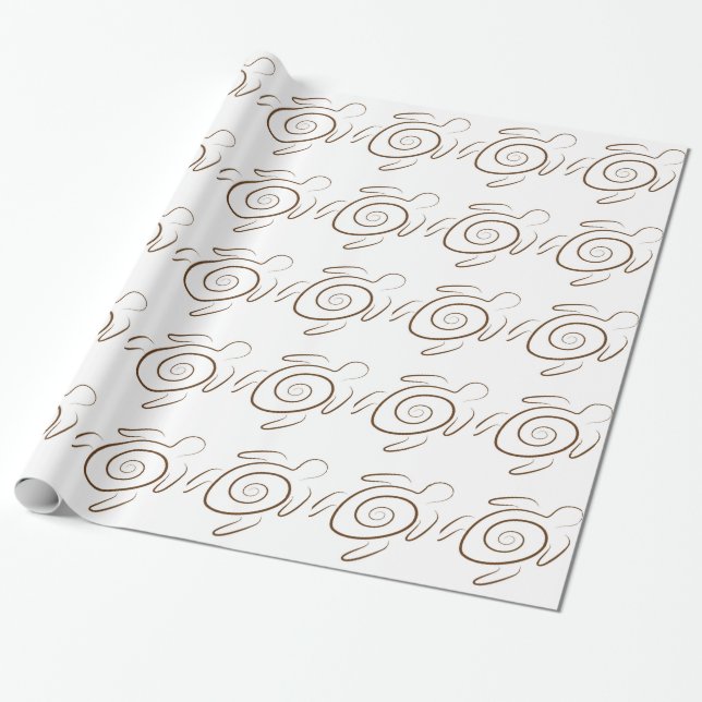 Papel De Presente Tartarugas do Havaí (Desenrolado)