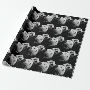 Papel De Presente Tartes do Mar: Par Branco Negro.