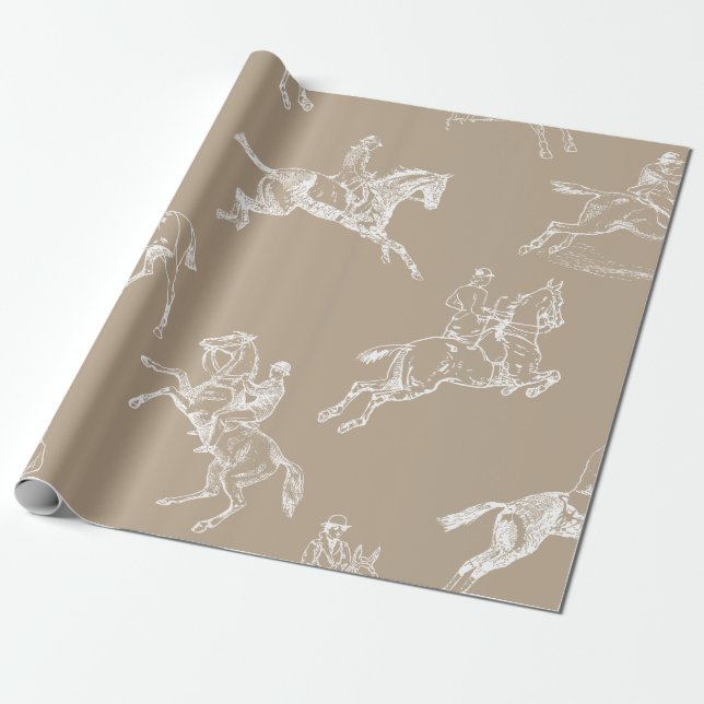 Papel De Presente Taupe Branca de Na moda moderno Taupe (Desenrolado)