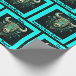 Papel De Presente Taurus Add Name Birthday Horoscope Gift
