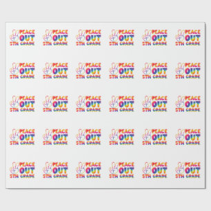 Papel De Presente Tchau Quinta Série Tie Dye Último Dia 5ª Série 