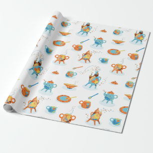 Papel De Presente Tea-party.