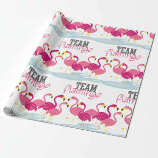 Papel De Presente Team Flamingo