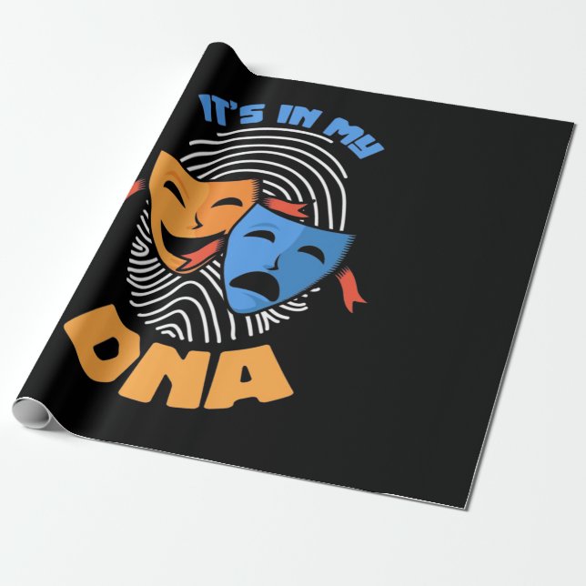 Papel De Presente Teatro Está No Meu Dna (Desenrolado)