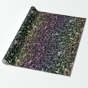 Papel De Presente techno rainbo :