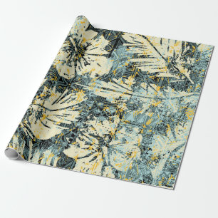 Papel De Presente Tecido de hibiscus ao estilo havaiano com fundo tr