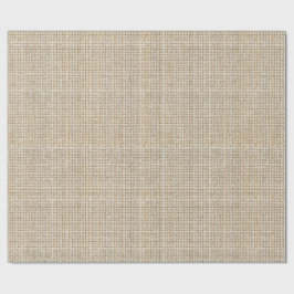Papel De Presente Tecido de Linho Cru Aveia Japandi Minimalista