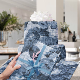 Papel De Presente Tecido Floral de Tois Floral nº 4