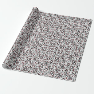Papel De Presente Tecido Geométrico: Design de Padrão Artístico.