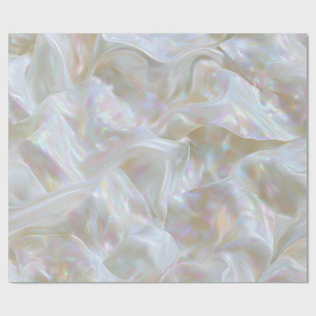 Papel De Presente Tecido Iridescente Perolado (Aberto)