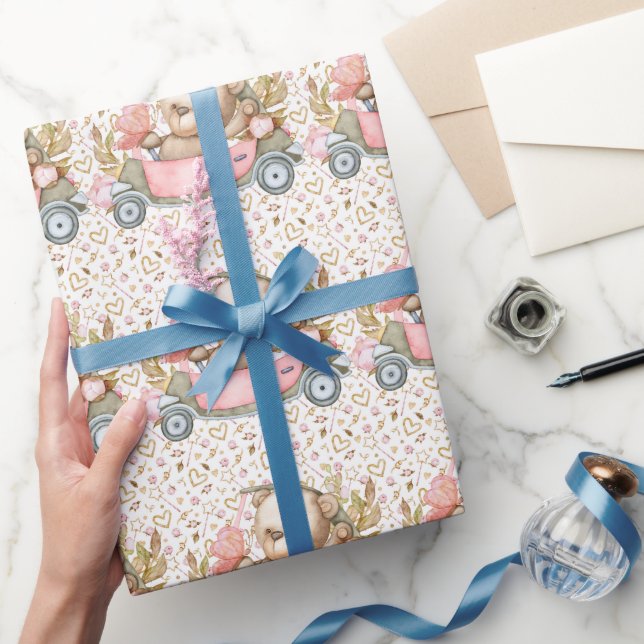 Papel De Presente Teddy Bear Bear Bear Collectie Wrappi (Presentear)