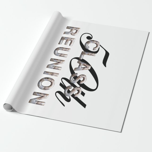 Papel De Presente TEE a 50th reunião de classe (Desenrolado)