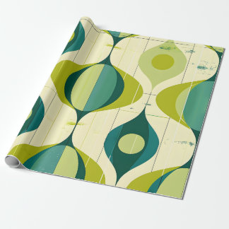 Papel De Presente Tela moderna do século médio