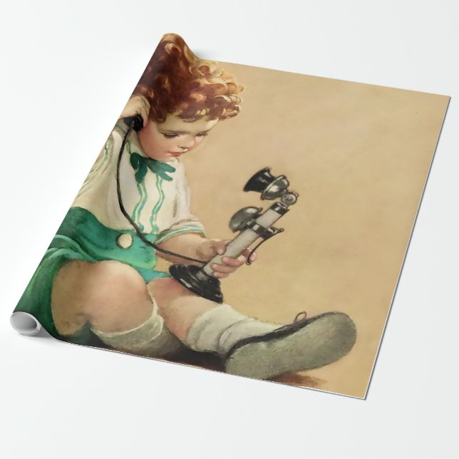 Papel De Presente Telefone por Jessie Willcox Smith (Desenrolado)