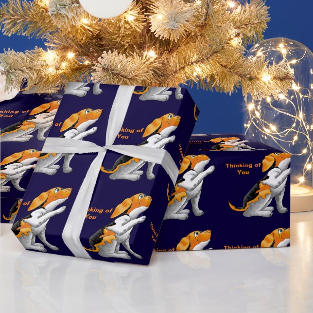 Papel De Presente telescópio de cães (Feriados)